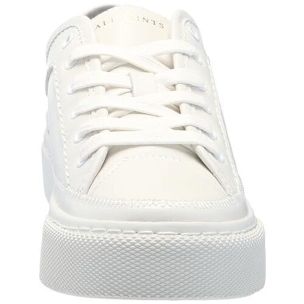ALLSAINTS Womens Milla Leather Sneaker White 8 Medium - Picture 2 of 4